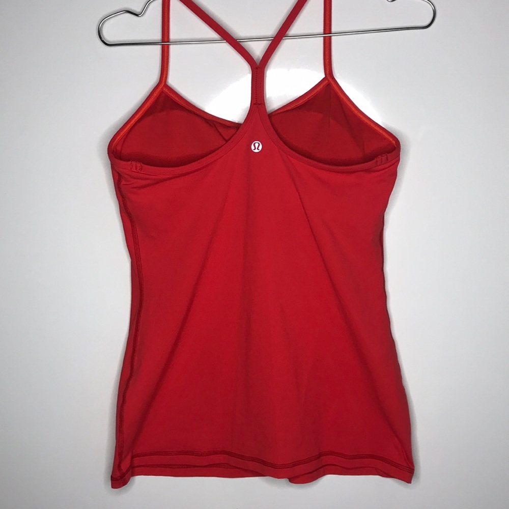 Lululemon Power Y Tank Red Top
